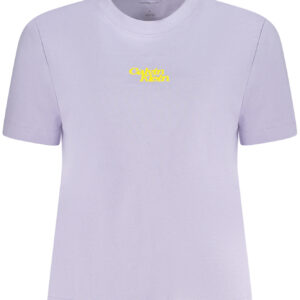 CALVIN KLEIN T-SHIRT MANICHE CORTE DONNA VIOLA