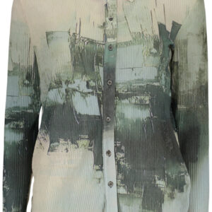 DESIGUAL CAMICIA MANICHE LUNGHE DONNA VERDE