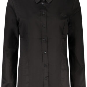 GUESS JEANS CAMICIA MANICHE LUNGHE DONNA NERO