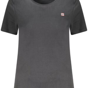 NORWAY 1963 T-SHIRT MANICHE CORTE DONNA NERO