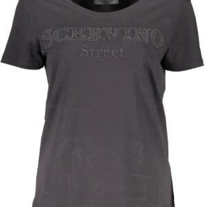 SCERVINO STREET T-SHIRT MANICHE CORTE DONNA NERO