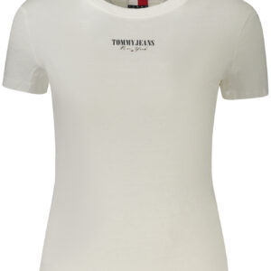 TOMMY HILFIGER T-SHIRT MANICHE CORTE DONNA BIANCO