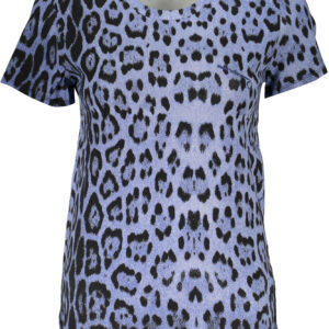 CAVALLI CLASS T-SHIRT MANICHE CORTE DONNA AZZURRO