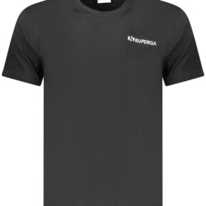 SUPERGA T-SHIRT MANICHE CORTE UOMO NERO