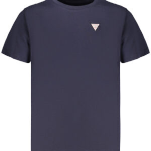 GUESS JEANS T-SHIRT MANICHE CORTE BAMBINO BLU
