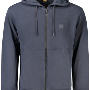 HUGO BOSS FELPA CON ZIP UOMO BLU