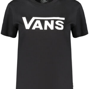 VANS T-SHIRT MANICHE CORTE DONNA NERO