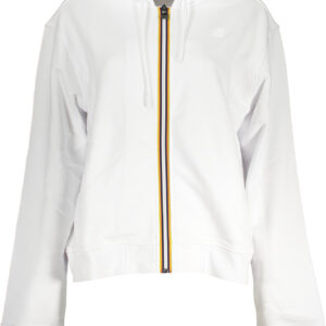 K-WAY FELPA CON ZIP DONNA BIANCO