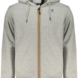 K-WAY FELPA CON ZIP UOMO GRIGIO