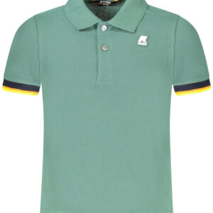 K-WAY POLO MANICHE CORTE BAMBINO VERDE