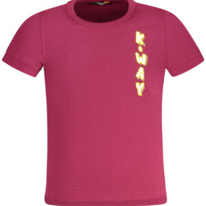 K-WAY T-SHIRT MANICHE CORTE BAMBINA VIOLA