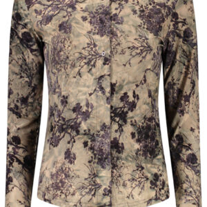 DESIGUAL CAMICIA MANICHE LUNGHE DONNA MARRONE
